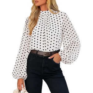 image:imageZESICA Womens Dressy Casual Blouses Fall Long Sleeve Chiffon TopsWhite