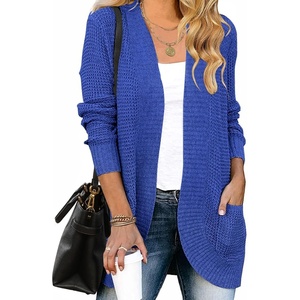 image:imageZESICA Womens Fall Fashion Open Front Cardigan SweatersBlue
