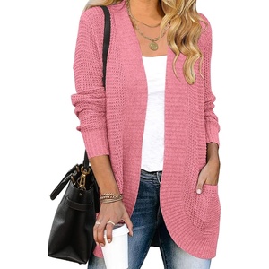 image:imageZESICA Womens Fall Fashion Open Front Cardigan SweatersDarkpink
