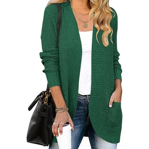 image:imageZESICA Womens Fall Fashion Open Front Cardigan SweatersForestgreen