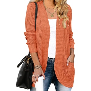 image:imageZESICA Womens Fall Fashion Open Front Cardigan SweatersOrange