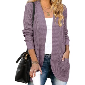image:imageZESICA Womens Fall Fashion Open Front Cardigan SweatersPurple