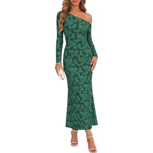 image:imageZESICA Womens Fall Floral Off Shoulder Wedding Guest DressesLushgreen
