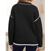 image:imageZESICA Fall Sweater for Women Mock Neck Oversized OutfitsBlack