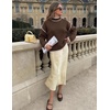 image:imageZESICA Fall Sweater for Women Mock Neck Oversized OutfitsCoffee