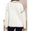 image:imageZESICA Fall Sweater for Women Mock Neck Oversized OutfitsWhite