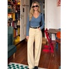 image:imageZESICA Fall V Neck Sweaters for Women Long Sleeve Ribbed Knit TopsDusty Blue
