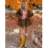 image:imageZESICA Fall V Neck Sweaters for Women Long Sleeve Ribbed Knit TopsPink