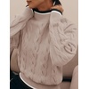 image:imageZESICA Fall Winter Mock Neck Chunky Sweaters for WomenAlmond