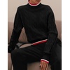 image:imageZESICA Fall Winter Mock Neck Chunky Sweaters for WomenBlack