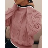 image:imageZESICA Fall Winter Mock Neck Chunky Sweaters for WomenDusty Pink