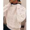 image:imageZESICA Fall Winter Mock Neck Chunky Sweaters for WomenIvory