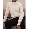 image:imageZESICA Fall Winter Mock Neck Chunky Sweaters for WomenIvory
