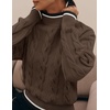 image:imageZESICA Fall Winter Mock Neck Chunky Sweaters for WomenMocha
