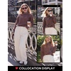 image:imageZESICA Fall Winter Mock Neck Chunky Sweaters for WomenMocha