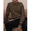 image:imageZESICA Fall Winter Mock Neck Chunky Sweaters for WomenMocha