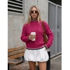 image:imageZESICA Fall Winter Mock Neck Chunky Sweaters for WomenRose