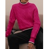 image:imageZESICA Fall Winter Mock Neck Chunky Sweaters for WomenRose