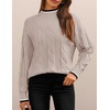 image:imageZESICA Fall Winter Mock Neck Chunky Sweaters for WomenSand