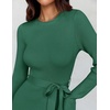 image:imageZESICA Long Sleeve Sweater Dresses Wedding Guest Midi DressGreen