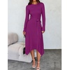 image:imageZESICA Long Sleeve Sweater Dresses Wedding Guest Midi DressPitaya