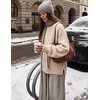 image:imageZESICA Oversized Sweaters for Women 2026 Fall Trendy Pullover TopsApricot