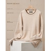 image:imageZESICA Oversized Sweaters for Women 2026 Fall Trendy Pullover TopsApricot