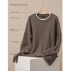 image:imageZESICA Oversized Sweaters for Women 2026 Fall Trendy Pullover TopsAsh Grey