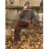 image:imageZESICA Oversized Sweaters for Women 2026 Fall Trendy Pullover TopsAsh Grey