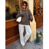 image:imageZESICA Oversized Sweaters for Women 2026 Fall Trendy Pullover TopsAsh Grey