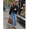image:imageZESICA Oversized Sweaters for Women 2026 Fall Trendy Pullover TopsBlack