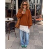 image:imageZESICA Oversized Sweaters for Women 2026 Fall Trendy Pullover TopsCaramel