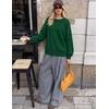 image:imageZESICA Oversized Sweaters for Women 2026 Fall Trendy Pullover TopsForest Green