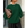 image:imageZESICA Oversized Sweaters for Women 2026 Fall Trendy Pullover TopsForest Green
