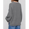 image:imageZESICA Oversized Sweaters for Women 2026 Fall Trendy Pullover TopsGrey