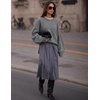 image:imageZESICA Oversized Sweaters for Women 2026 Fall Trendy Pullover TopsGrey