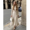 image:imageZESICA Sweater Dresses for Women Fall Long Sleeve Maxi DressApricot