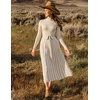 image:imageZESICA Sweater Dresses for Women Fall Long Sleeve Maxi DressApricot