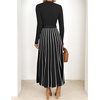 image:imageZESICA Sweater Dresses for Women Fall Long Sleeve Maxi DressBlack