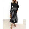 image:imageZESICA Sweater Dresses for Women Fall Long Sleeve Maxi DressBlack