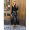 image:imageZESICA Sweater Dresses for Women Fall Long Sleeve Maxi DressBlack