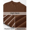 image:imageZESICA Sweater Dresses for Women Fall Long Sleeve Maxi DressBrown