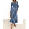 image:imageZESICA Sweater Dresses for Women Fall Long Sleeve Maxi DressDusty Blue