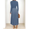 image:imageZESICA Sweater Dresses for Women Fall Long Sleeve Maxi DressDusty Blue