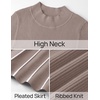 image:imageZESICA Sweater Dresses for Women Fall Long Sleeve Maxi DressKhaki