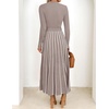 image:imageZESICA Sweater Dresses for Women Fall Long Sleeve Maxi DressKhaki