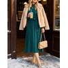 image:imageZESICA Sweater Dresses for Women Fall Long Sleeve Maxi DressTeal