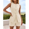 image:imageZESICA Womens 2 Piece Short Sets Business Casual Matching Set OutfitsApricot