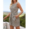 image:imageZESICA Womens 2 Piece Short Sets Business Casual Matching Set OutfitsBrown