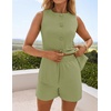 image:imageZESICA Womens 2 Piece Short Sets Business Casual Matching Set OutfitsLightgreen